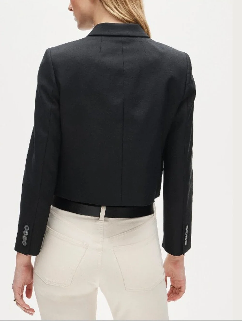 J Crew Lenore lady blazer in Gramercy linen blend NZ459 Size 4 NEW Black
